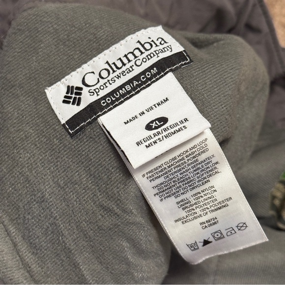 Columbia Snow Pants Mens XL Gray Lined Ski Outdoor Winter Bugaboo Omnitech Logo - Picture 15 of 15